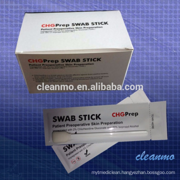 Manufacturer Patient Injection CHG(chlorhexidine) prep 2% Chlorhexidine Gluconate 70% alcohol medical swabsticks/swabs